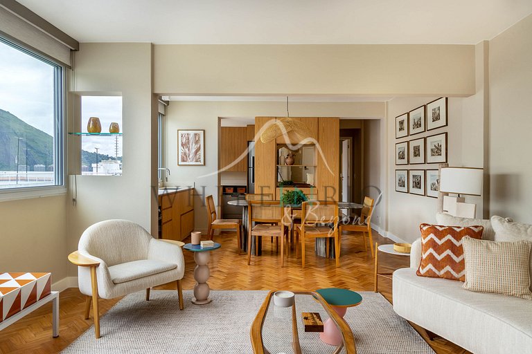 Apartamento con vistas al Cristo Redentor en Leblon