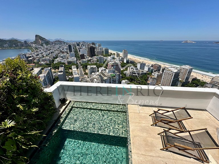 Cobertura com 3 quartos e com a melhor vista do Rio de Janei