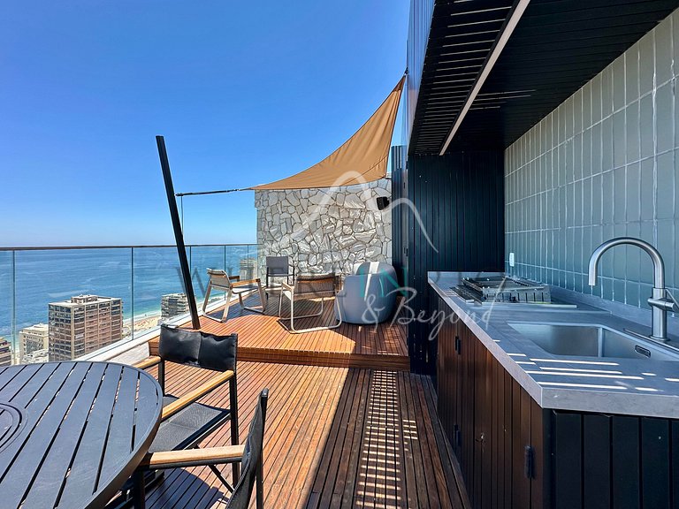 Cobertura com 3 quartos e com a melhor vista do Rio de Janei