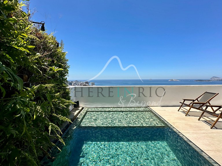 Cobertura com 3 quartos e com a melhor vista do Rio de Janei