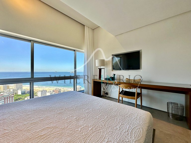 Cobertura com 3 quartos e com a melhor vista do Rio de Janei