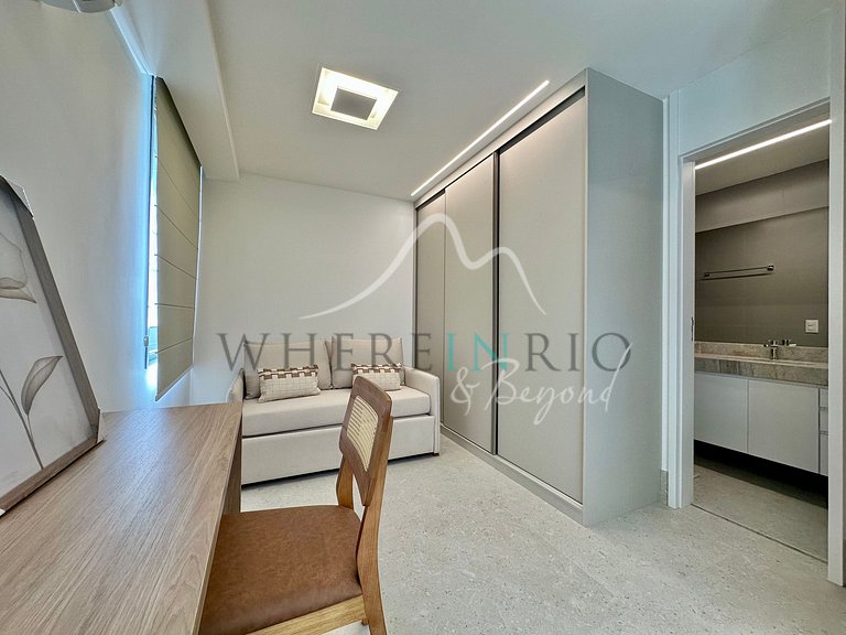 Appartement exclusif avec balcon à Leblon