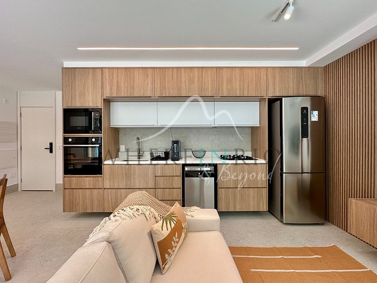 Apartamento moderno con balcón en Leblon