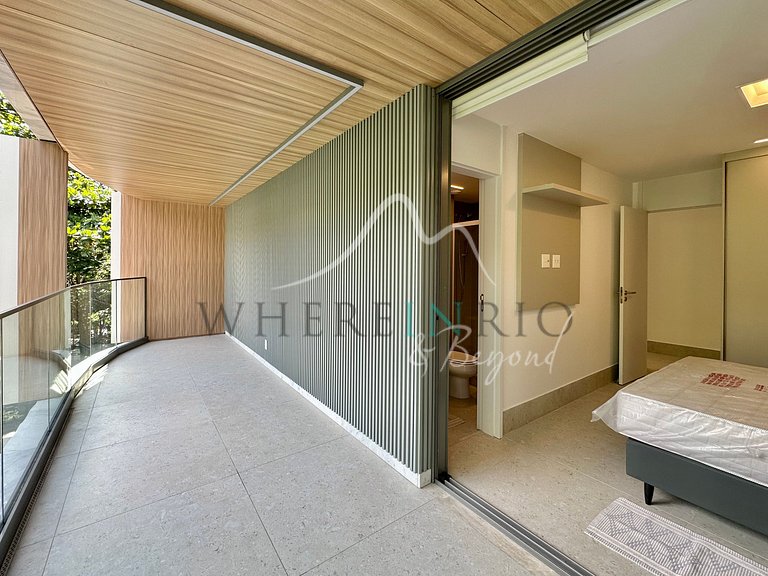 Apartamento exclusivo con balcón en Leblon