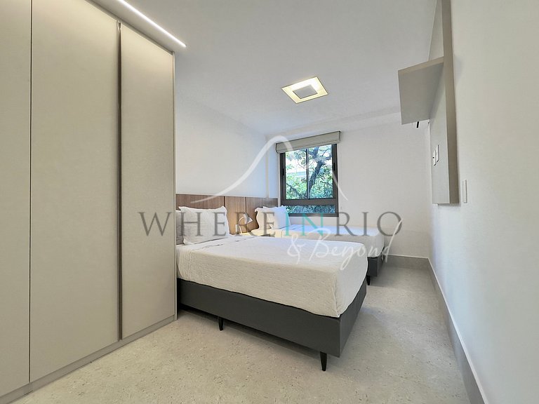 Apartamento moderno com varanda no Leblon