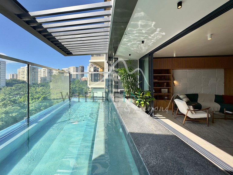 Penthouse with pool and Corcovado View