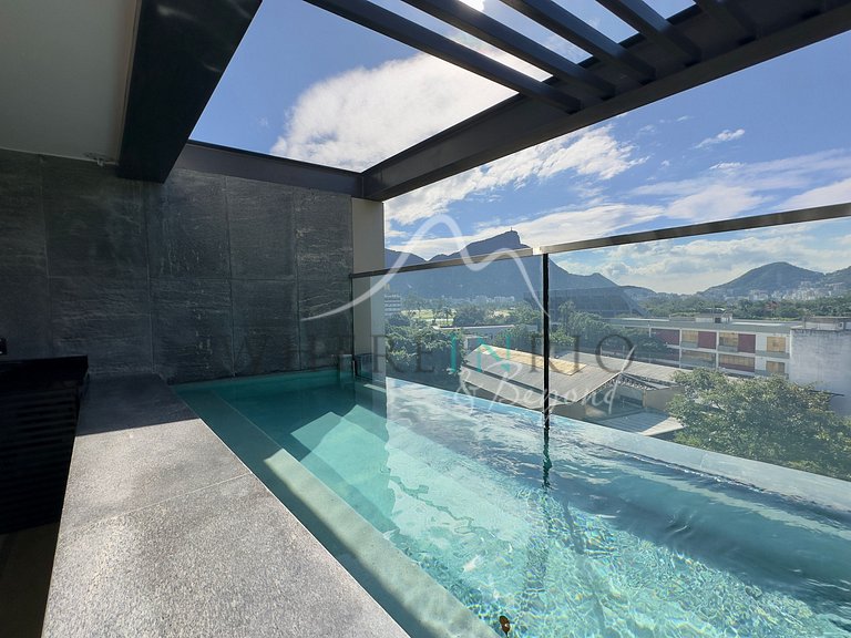 Penthouse with pool and Corcovado View