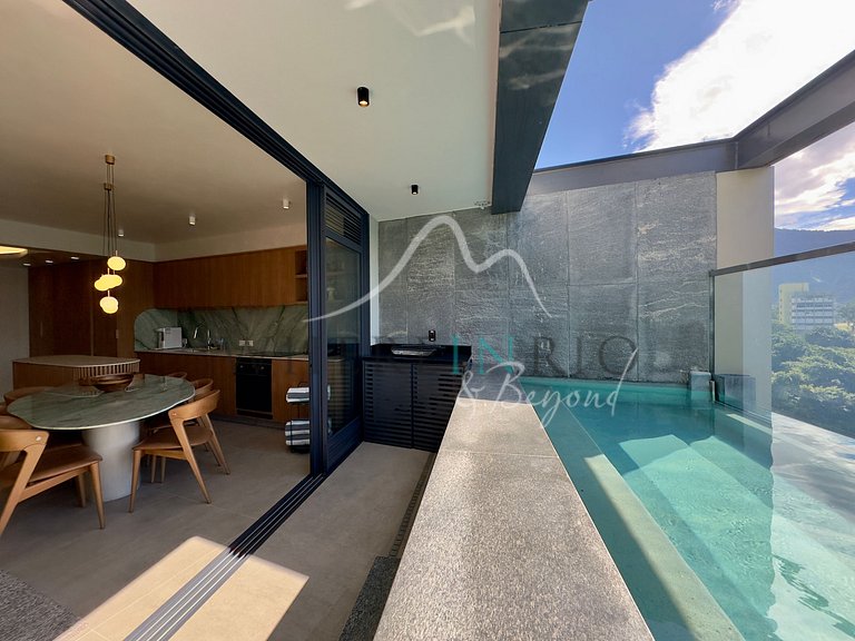 Penthouse with pool and Corcovado View