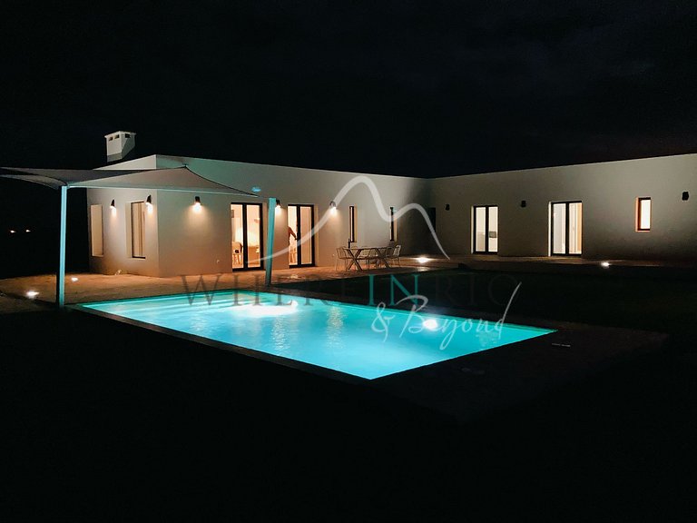 Modern and Private Villa with View in Melides