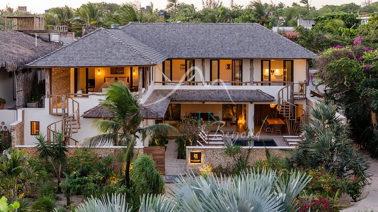 Luxury villa in front of the dunes in Jericoacoara