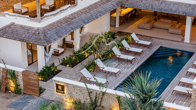 Luxury villa in front of the dunes in Jericoacoara