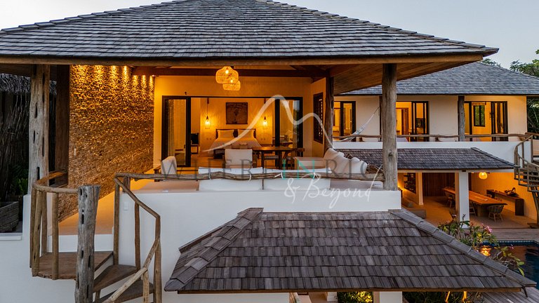 Luxury villa in front of the dunes in Jericoacoara