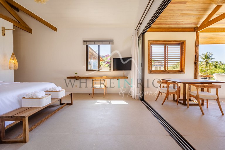 Luxury villa in front of the dunes in Jericoacoara