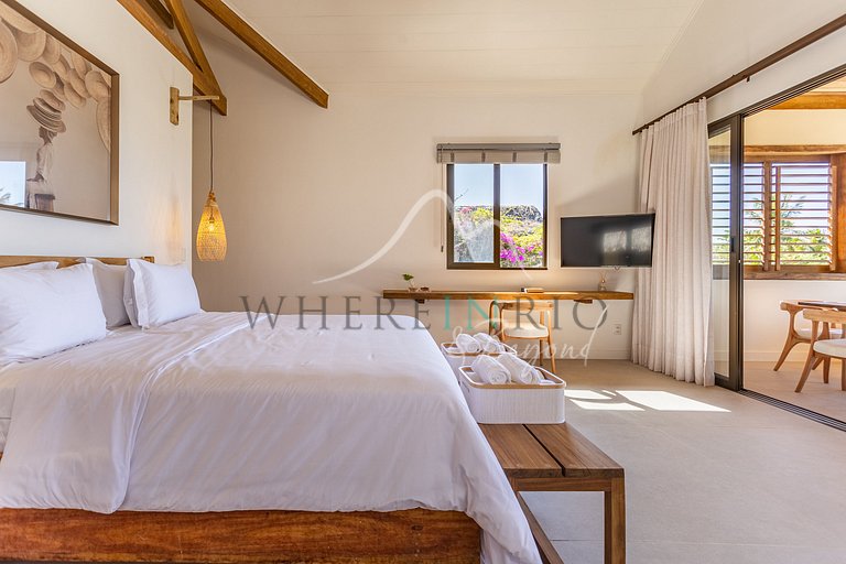 Luxury villa in front of the dunes in Jericoacoara
