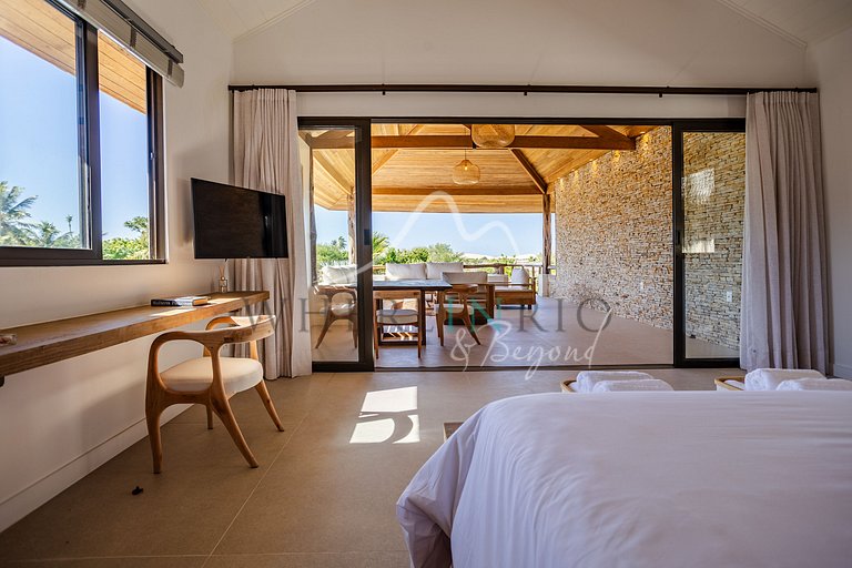 Luxury villa in front of the dunes in Jericoacoara