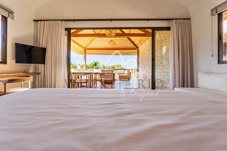 Luxury villa in front of the dunes in Jericoacoara