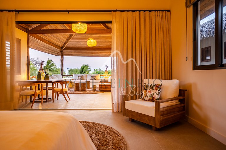 Luxury villa in front of the dunes in Jericoacoara