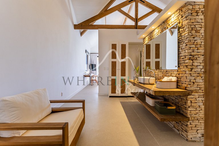 Luxury villa in front of the dunes in Jericoacoara