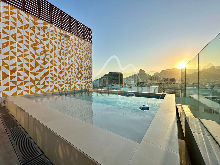 Duplex penthouse with a view of the Dois Irmãos
