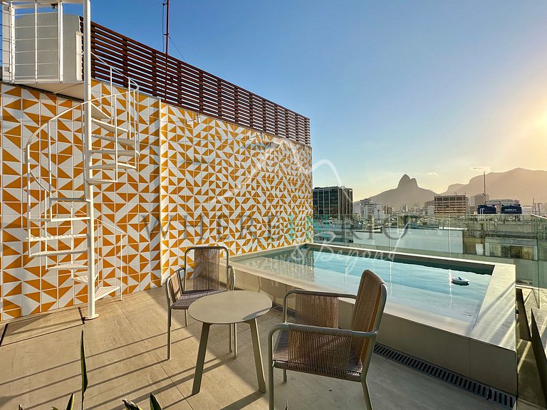 Duplex penthouse with a view of the Dois Irmãos