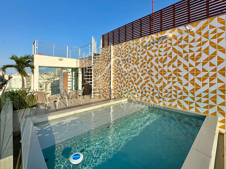 Duplex penthouse with a view of the Dois Irmãos