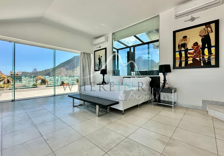 Cobertura com vista mar de 5 quartos em Copacabana