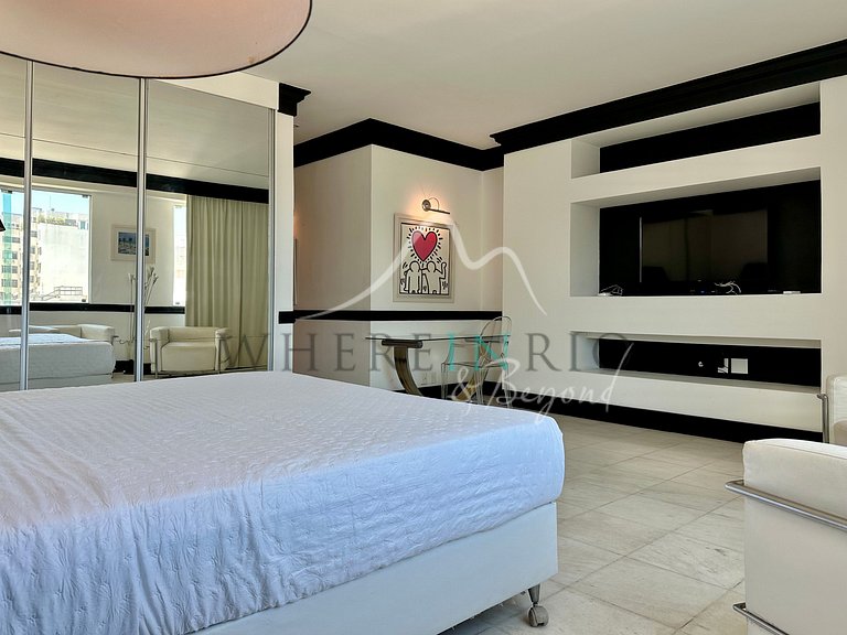 Cobertura com vista mar de 5 quartos em Copacabana