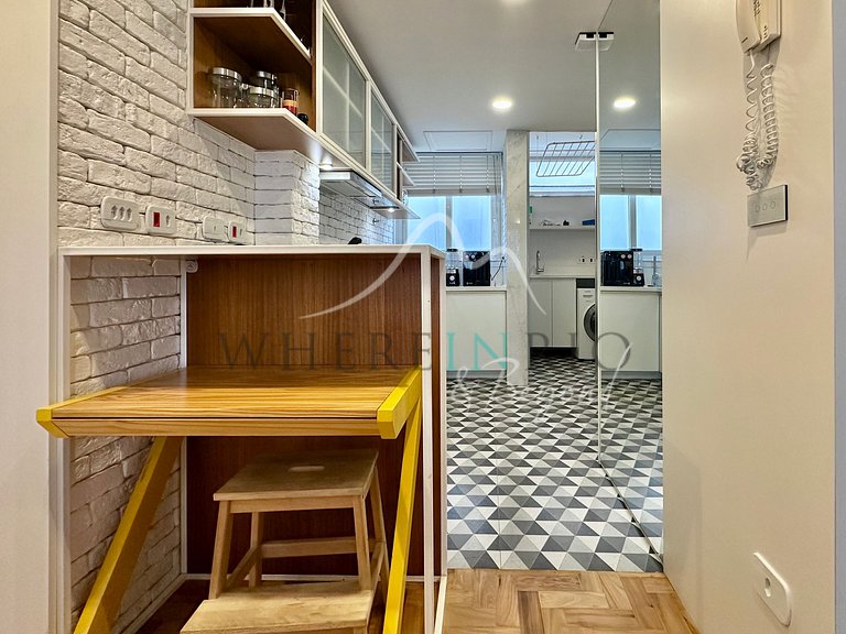 Apartamento aconchegante com 2 quartos em Ipanema