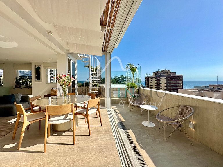 Cobertura de luxo para aluguel de férias em Arpoador