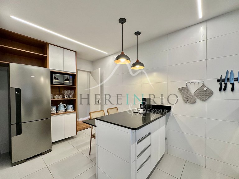 Apartamento reformado con vistas despejadas en Copacabana