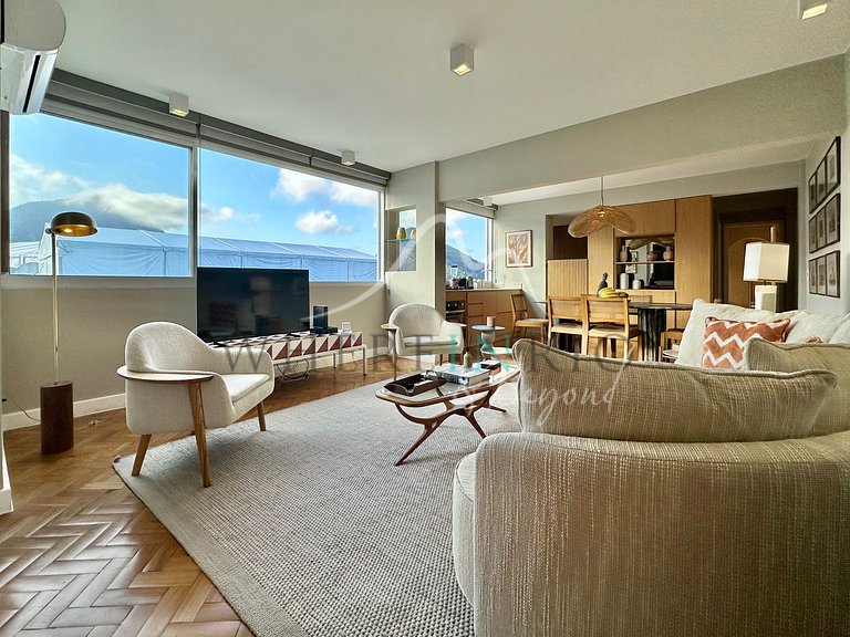 Appartement avec vue sur le Christ Rédempteur au Leblon
