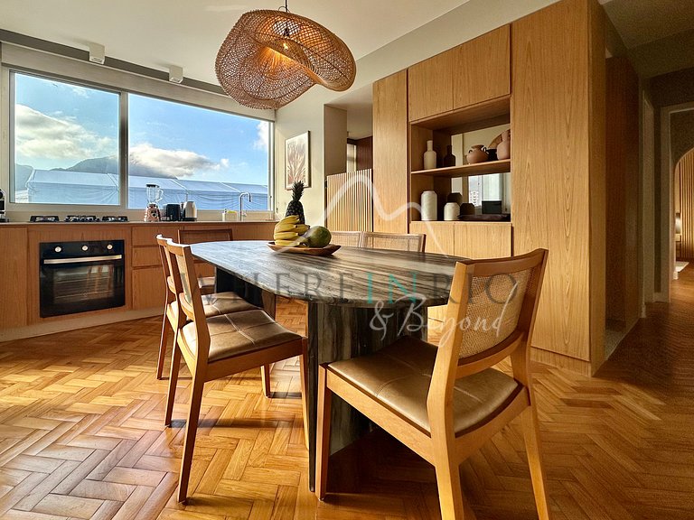 Apartamento con vistas al Cristo Redentor en Leblon