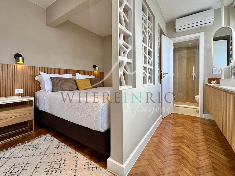 Apartamento con vistas al Cristo Redentor en Leblon