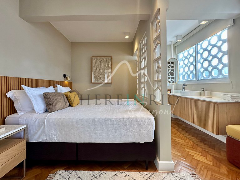 Appartement avec vue sur le Christ Rédempteur au Leblon