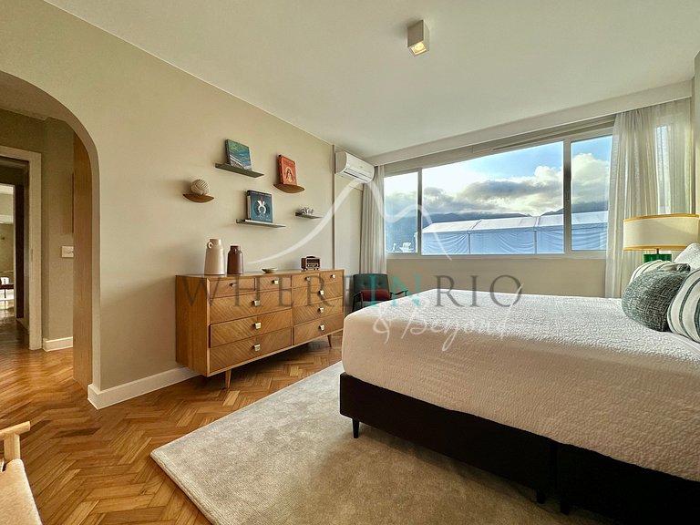 Appartement avec vue sur le Christ Rédempteur au Leblon
